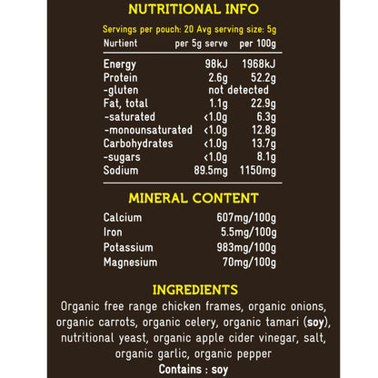 Chicken Bone Broth - Organic Freeze-Dried