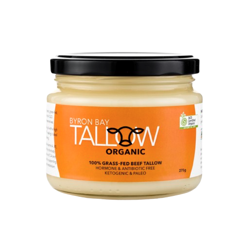 byron bay certified organic grass fed beef tallow 
