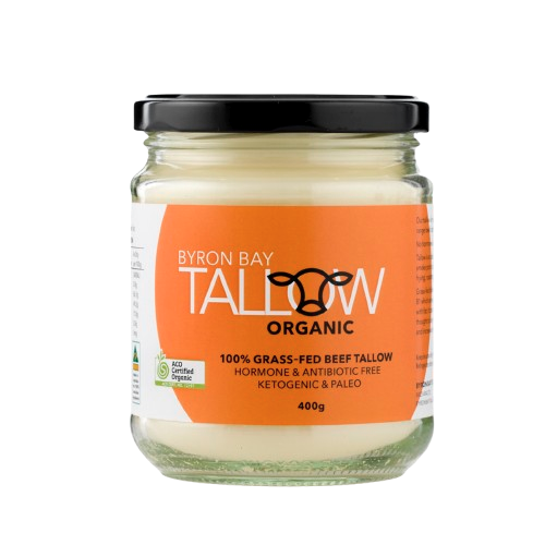 byron bay organic grass fed beef tallow 400g 
