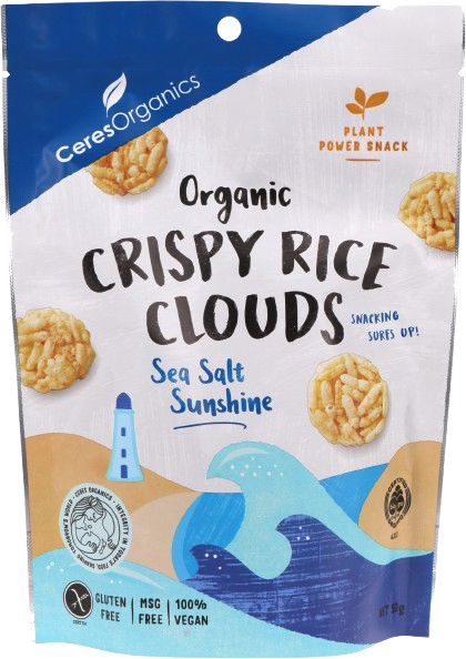 ceres organics crispy rice clouds sea salt