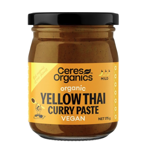 ceres organics organic yellow thai curry paste, additive free