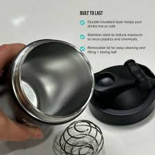 close up of chief Stainless Steel Protein Shaker