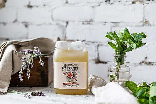 dr planet peppermint and lavender castile soap 1l bottle
