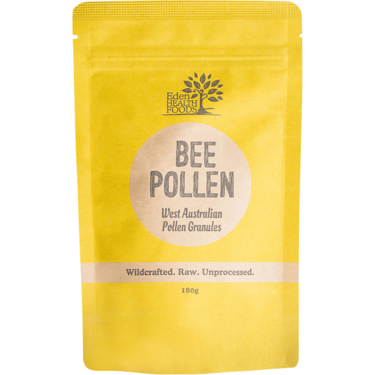 eden health foods bee pollen, wildcrafted, raw, unprocessed, western australian bee pollen granules