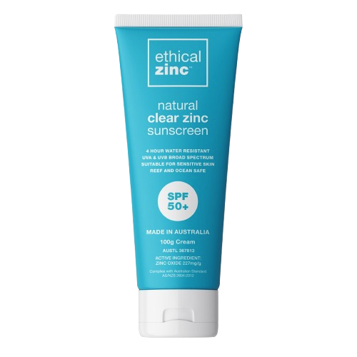 Natural Clear Zinc Sunscreen SPF50+