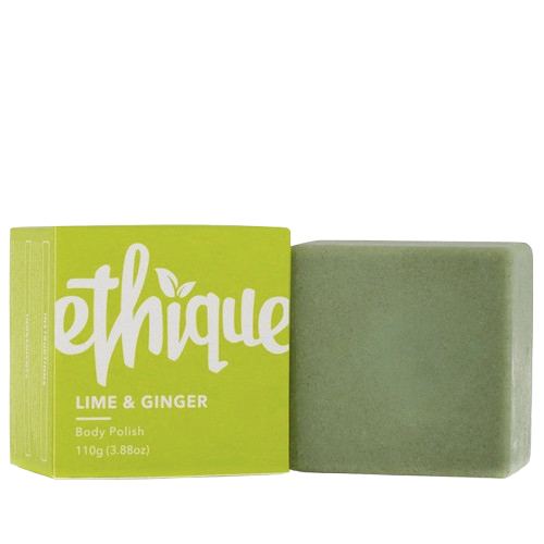 ethique lime and ginger body polish solid bar