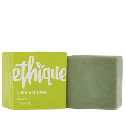ethique lime and ginger body polish solid bar