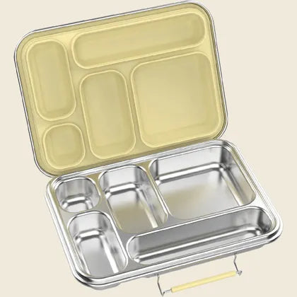 Stainless Steel 5 Compartment Bento Lunch Box - Buttercup