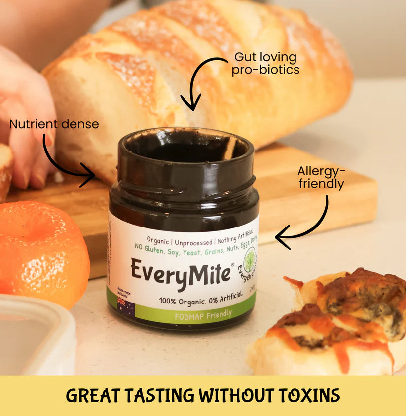 every organics fodmap friendly, nothing artifical, vegemite alternative, allergen friendly