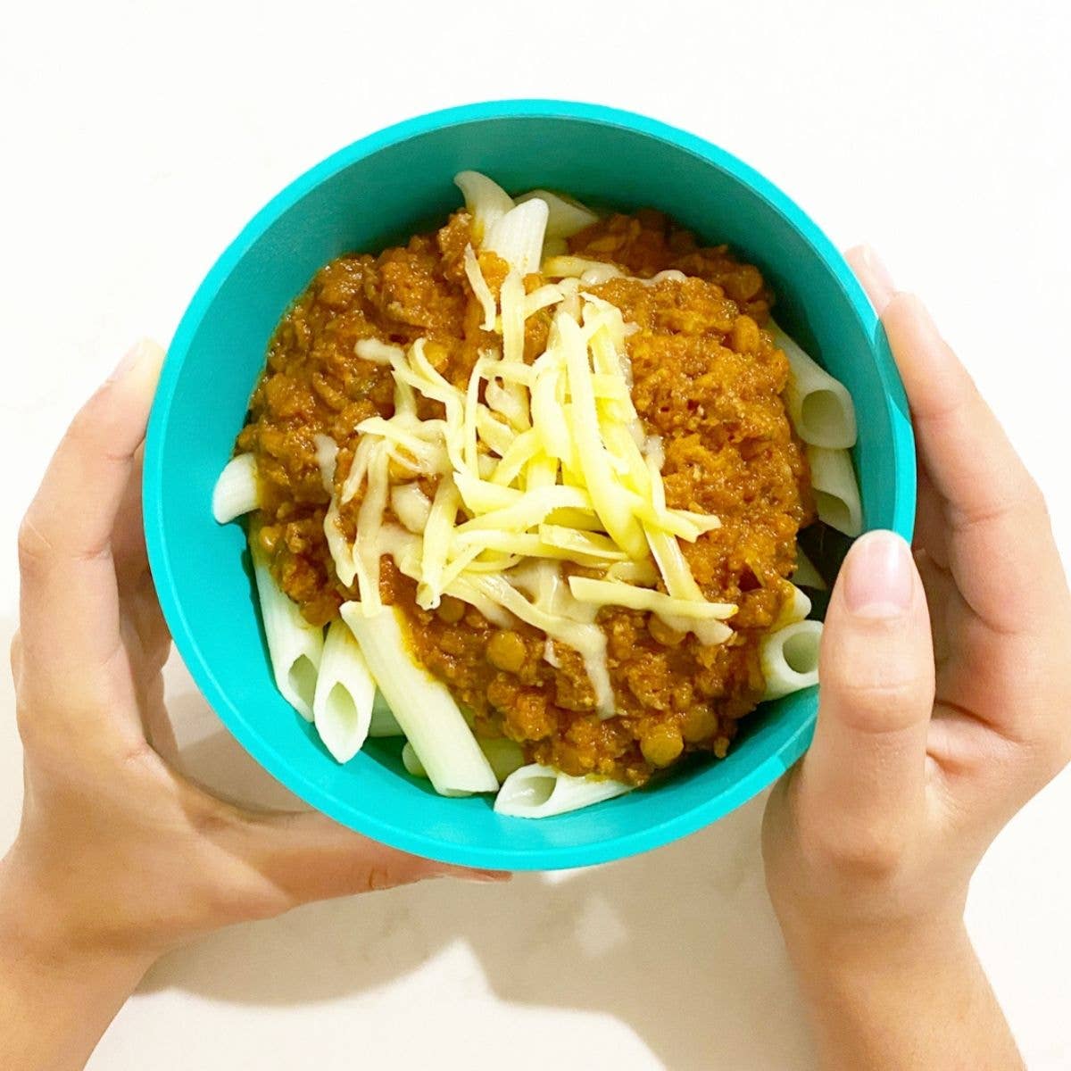 boboandboo green bowl with pasta