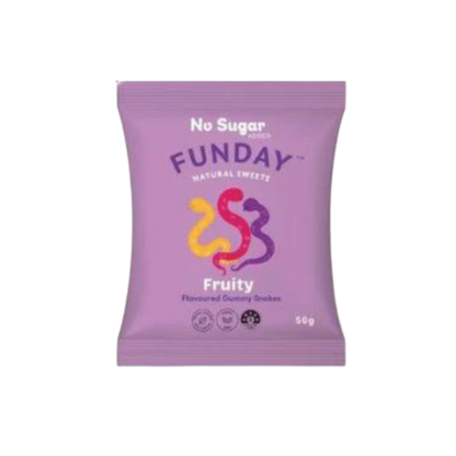funday fruity gummy snakes front