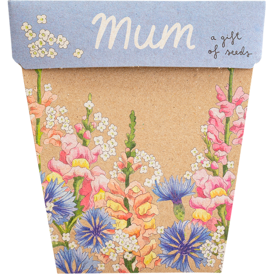 sow n sow, a gift of seeds, mum, front