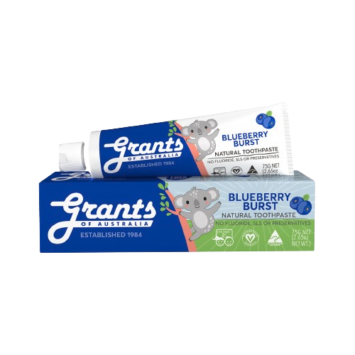grants of australia kids blueberry burst natural toothpaste