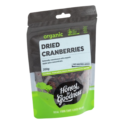 Organic Dried Cranberries 200g