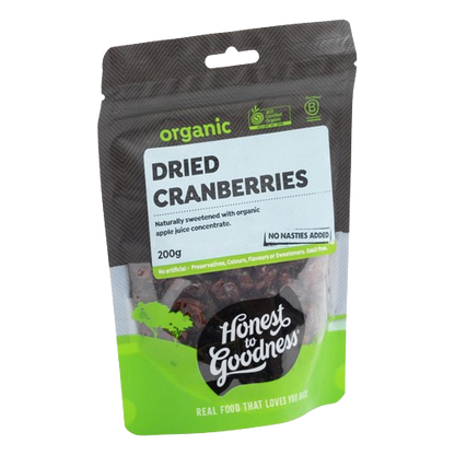 Organic Dried Cranberries 200g
