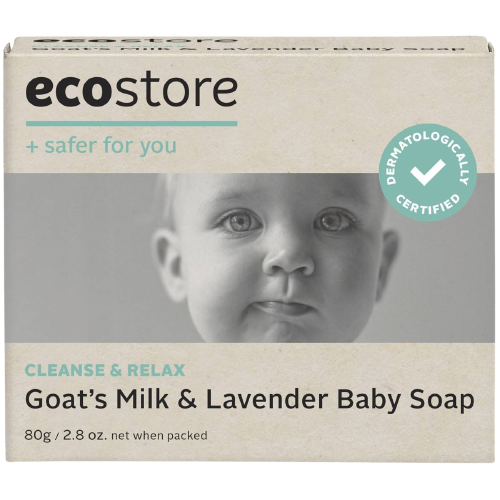 ecostore, baby soap, goat's milk soap, front