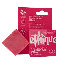 Ethique sorbet  shampoo bar and packaging 