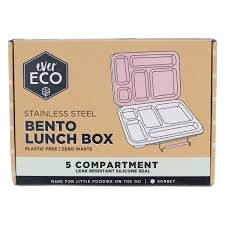 Stainless Steel 5 Compartment Bento Lunch Box - Sorbet