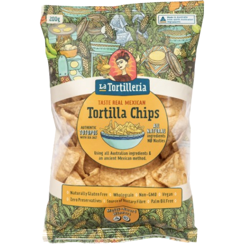 La Tortilleria tortilla chips, totopos