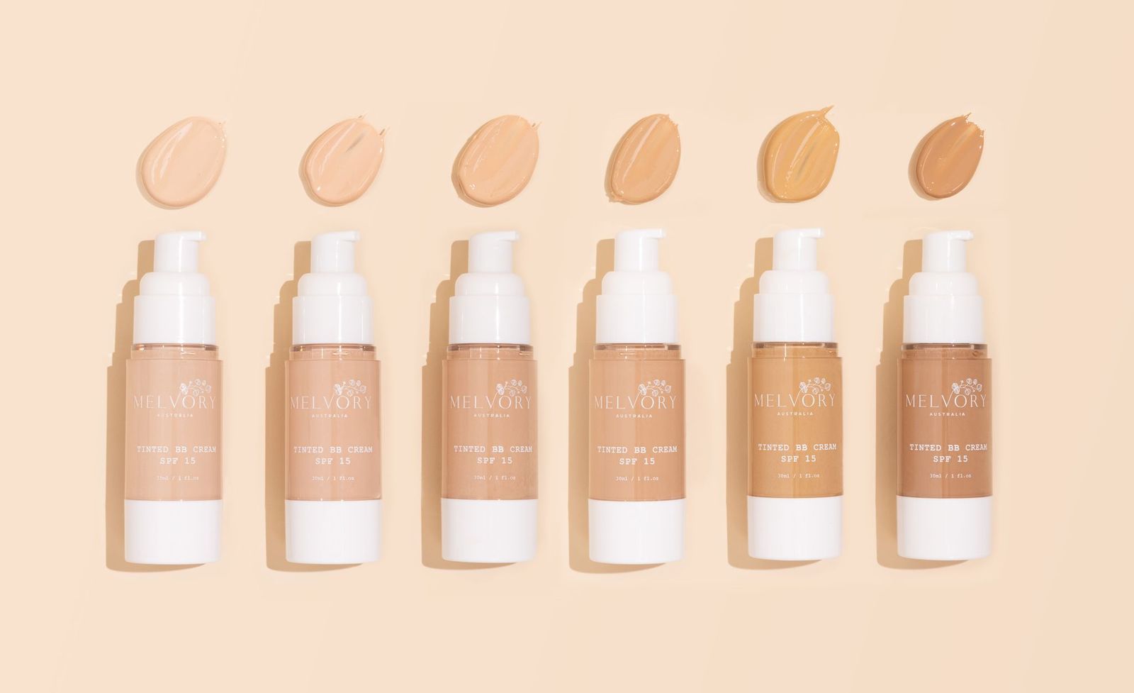 melvory tinted bb cream colour swatches 
