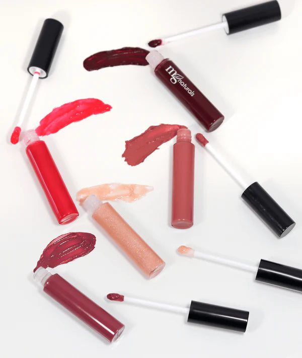 MG Naturals clean makeup, Lip gloss products with applicators 