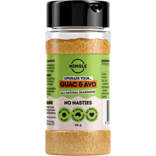 mingle guac and avo seasoning, all natural seasoning, additive free