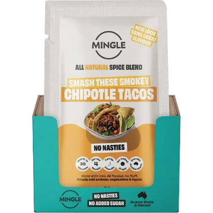 mingle chipotle taco recipe mix in box