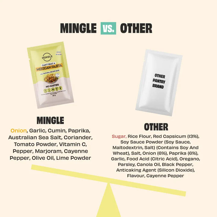 mingle fajita all natural recipe base