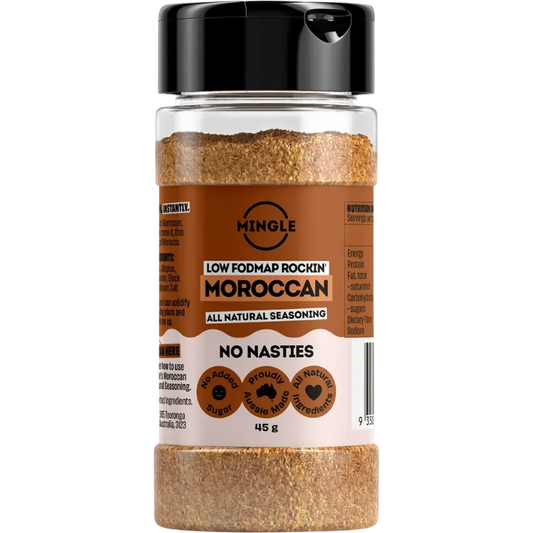 mingle morrocan all natural easoning, additve free and fodmap friendly