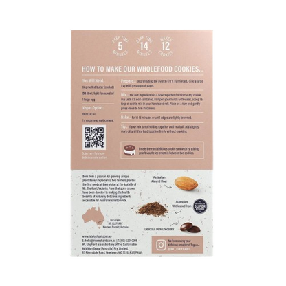 mt elephant choc chip cookie mix back