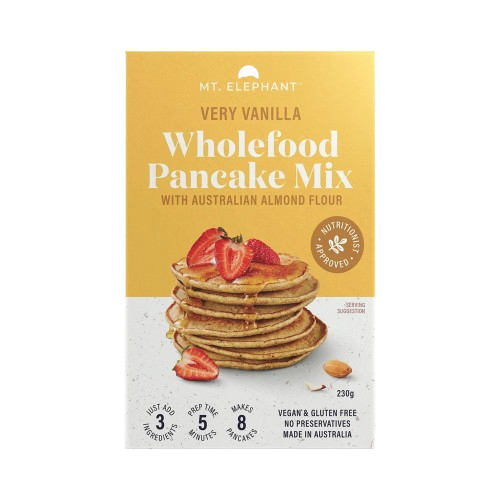 mt elephant very vanilla wholefood pancake mix