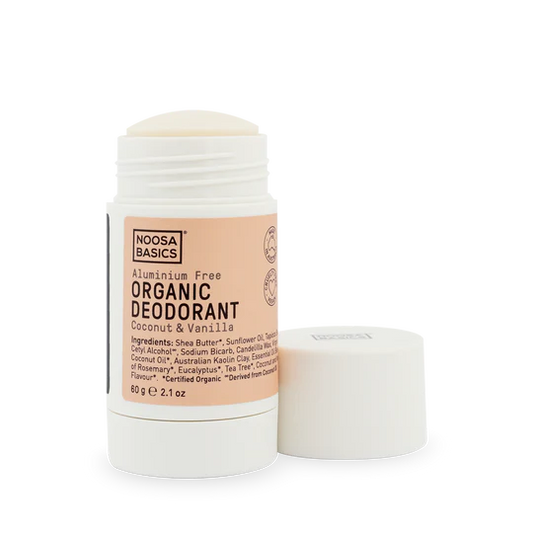 Noosa Basics organic deodorant stick coconut and vanilla, natural deodorant