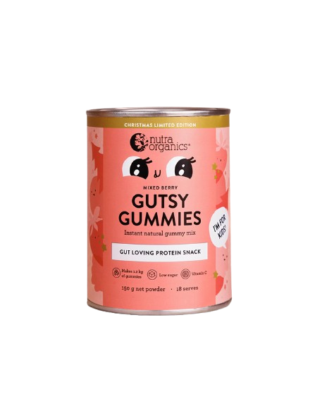 nutra organics mixed berry gutsy gummies