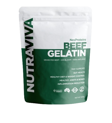 nutraviva natural beef gelatin front