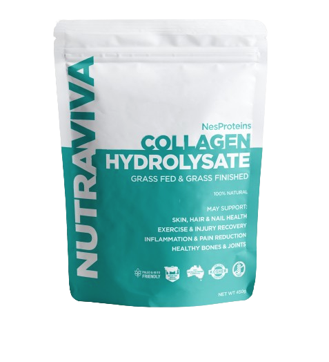 nutraviva collagen hydrolysate 450g front of pack