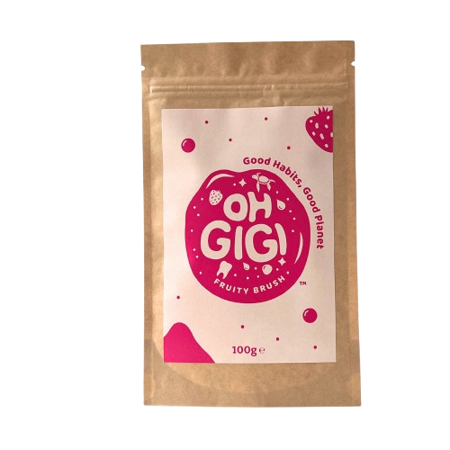 ohgigi fruity brush toothpowder refill, additive free