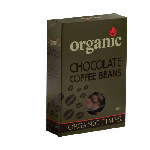 organic times milk chocolate coffee beans