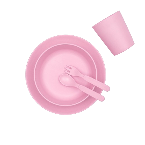 Bobo & Boo pink bamboo dinnerwear set out of packaging