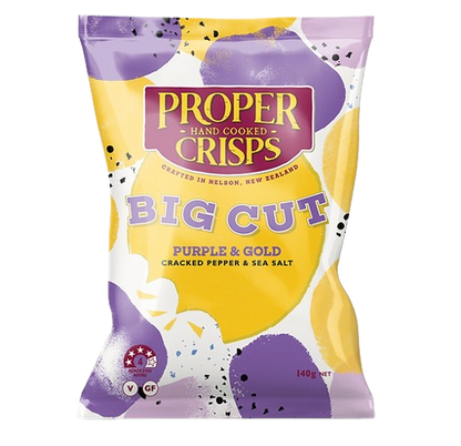 proper crisps big cut purple and gold
