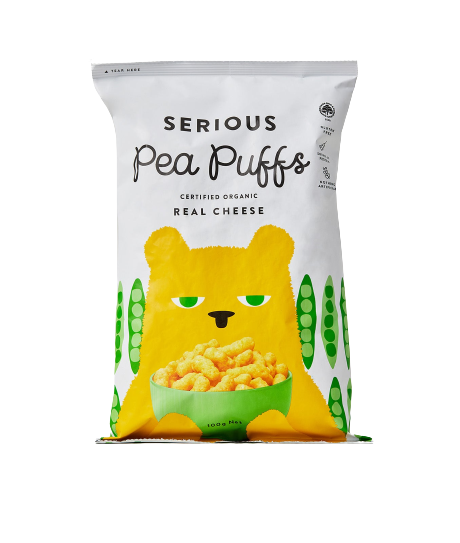 erious pea puffs real cheese packet