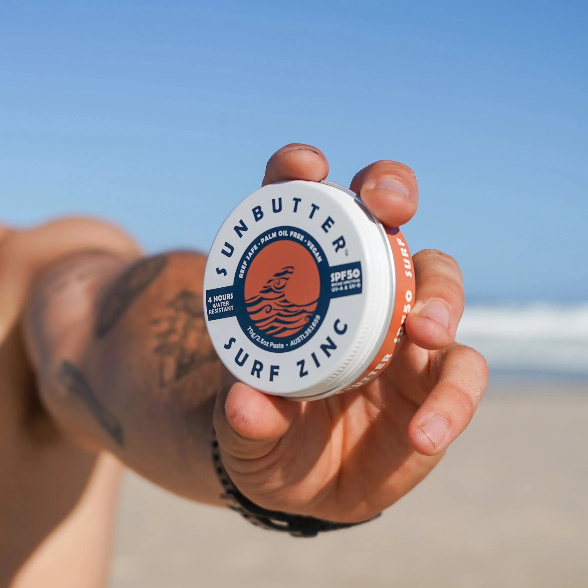 sunbutter surf zinc SPF reefsafe vegan sunscreen