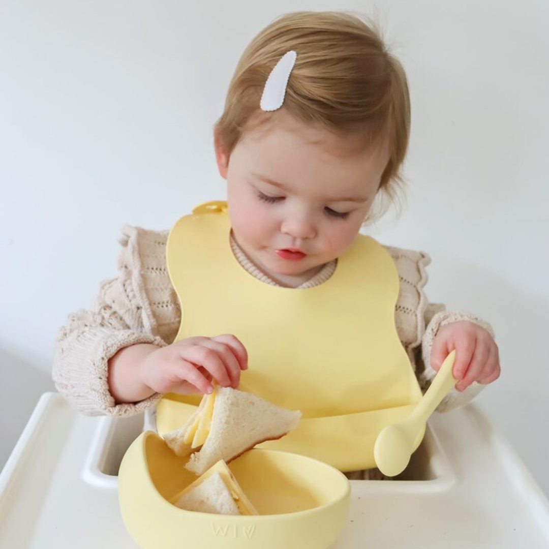 wild indiana lemon bowl and bib