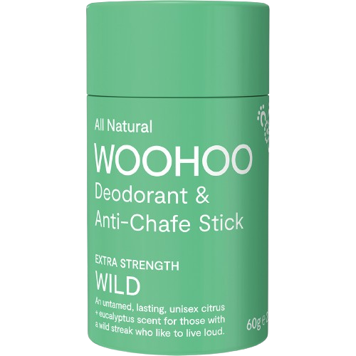 woohoo deodorant and anti-chafe stick wild