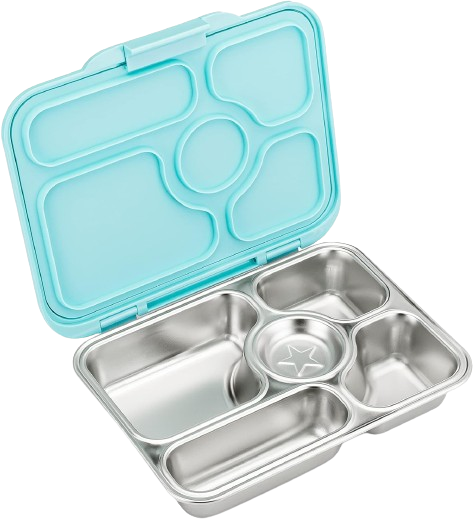 yumbox presto stainless steel lunchbox talum blue