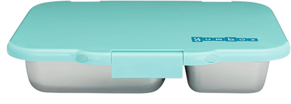 yumboc presto stain steel lunch box talum blue closed lid