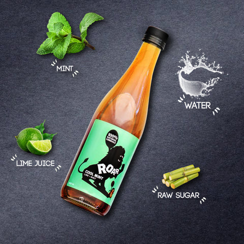 roar living, natural cordial, cool mint cordial, roar cordial, additive free, ingredients