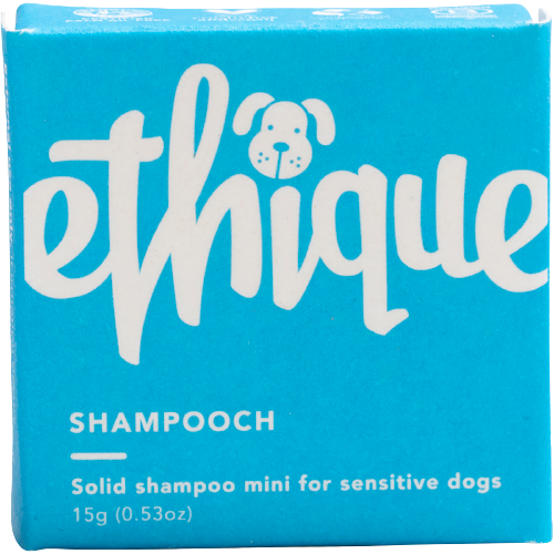 Ethique Shampooch Shampoo: A bar of eco-friendly dog shampoo, designed to keep your furry friend's coat clean and shiny.