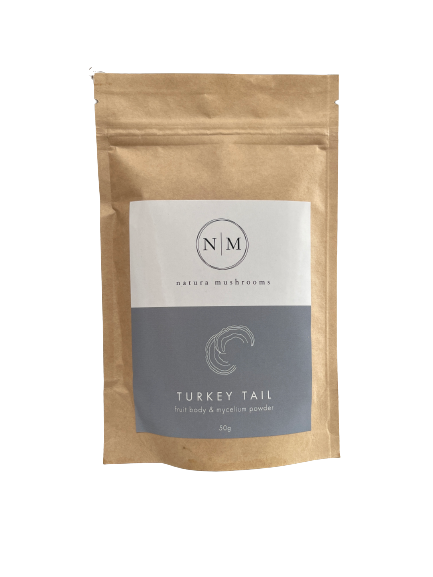 turkey tail, natura mushrooms, mushroom powder, medicinal powder