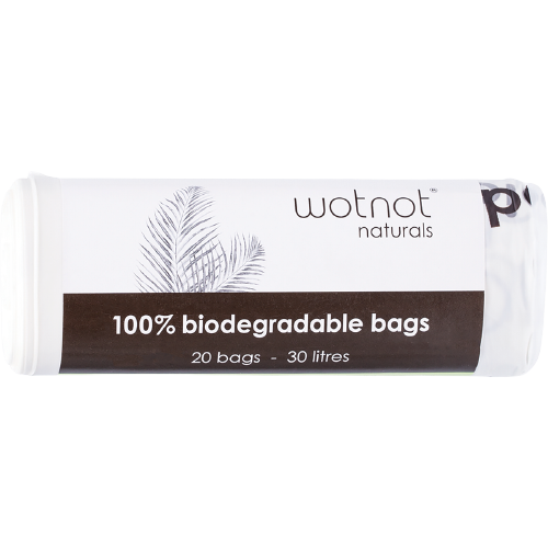 wotnot naturals, biodegradable bags, front