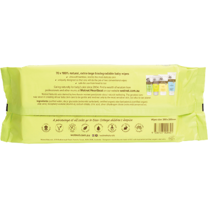 wotnot naturals, wotnot baby wipes, natural baby wipes, back